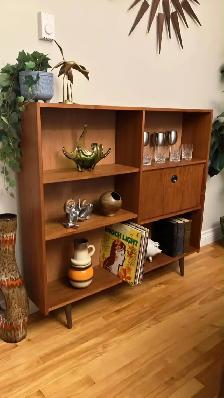 Mid century. TEAK TECK. Buffet, console, bar, bahut disques viny - Photo 6