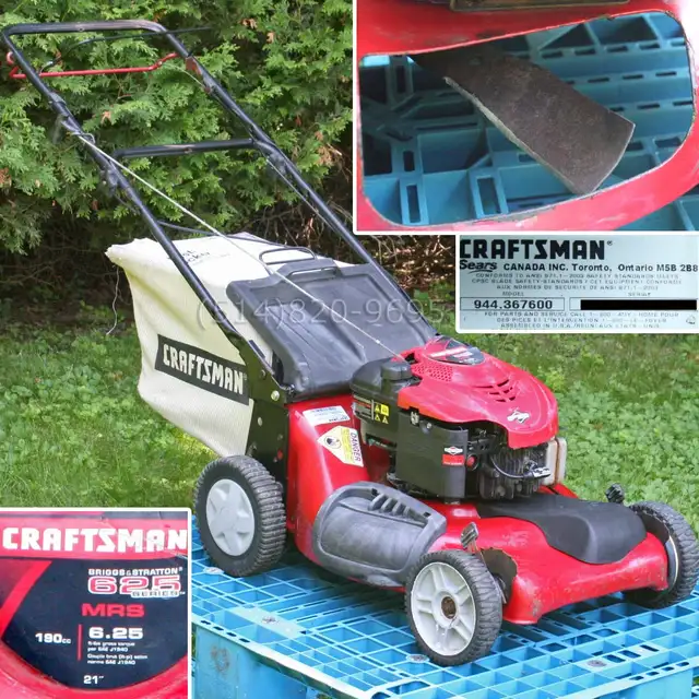 Tondeuse à gazon Briggs & Stratton autopropulsée autotractée sac