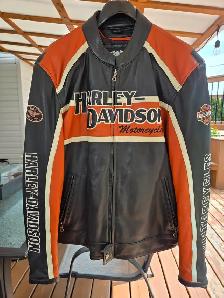 Veste de Cuir Harley Davidson - Photo 8