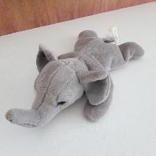 BEAU BÉBÉ ÉLÉPHANT NEUF GRIS TRÈS DOUX 10'LONGx15'HAUT: $10.00 - Photo 3