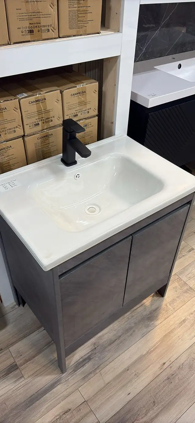 Vanity, Faucet and Drain