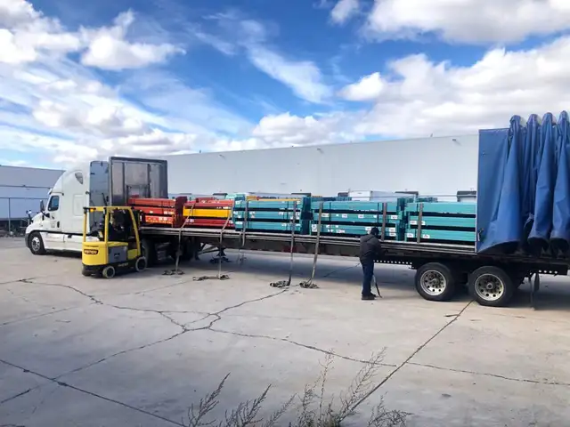 USED Redi rack Beams 8' long x 4" Pallet Racking rack beams