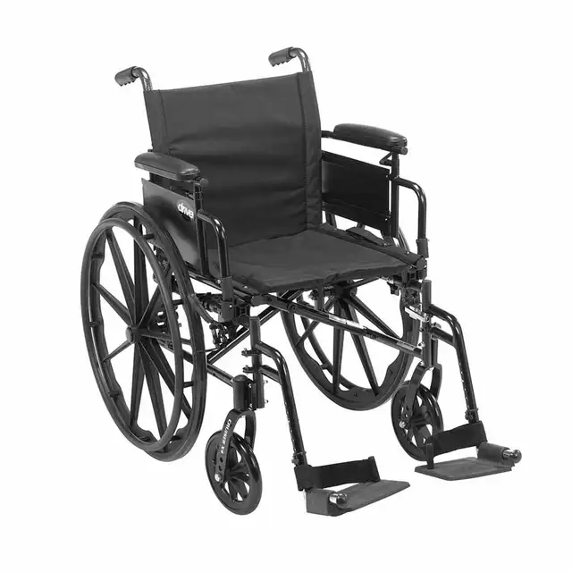 new manual foldable Wheelchair 20' with elevated footrest $350