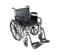 new manual foldable Wheelchair 20' with elevated footrest $350 - Photo 3