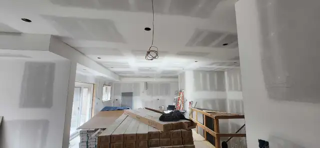 Drywall and taping crew