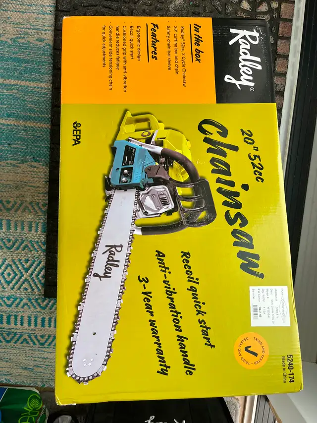 New Radley 20" Chainsaw