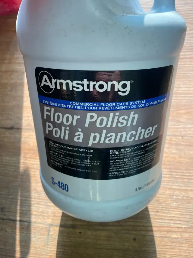 Armstrong commercial floor polish 3.78 L jugs