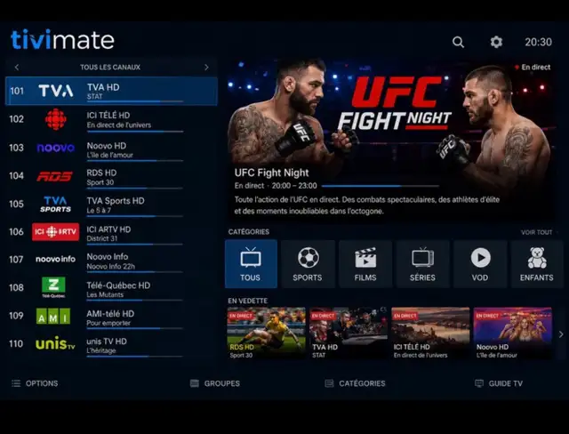 service d’installation fiable Firestick smartTV Tivimate Ibopro