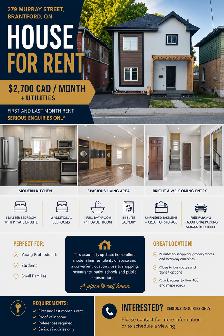 HOUSE FOR RENT - $2700   UTILITIES