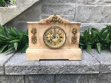 Antique Ansonia Marble Mantle Clock