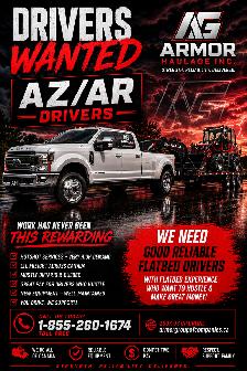 HIRING AZ/AR DRIVERS!