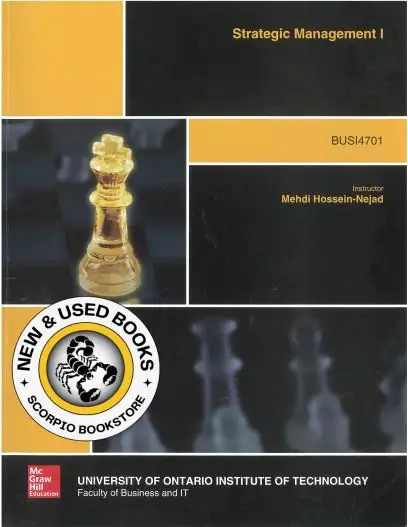 Strategic Management I by Mehdi Hossein-Nejad 9781260082531