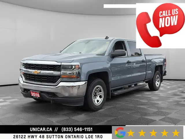 2016 Chevrolet Silverado 1500 LS / 5.3L V8 / 4WD / Crew Cab / 6.