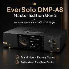 EverSolo DMP-A8 Master Edition Gen 2 Network Streamer, DAC  CD
