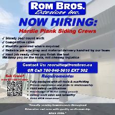 Now Hiring: Hardie Plank Siding Crews – Edmonton Area
