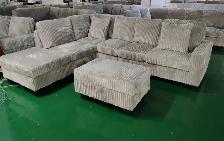 New Wonderful Corduroy Sofa Set With Free Delivery