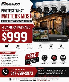 4 Security Camera Package Starting at $999