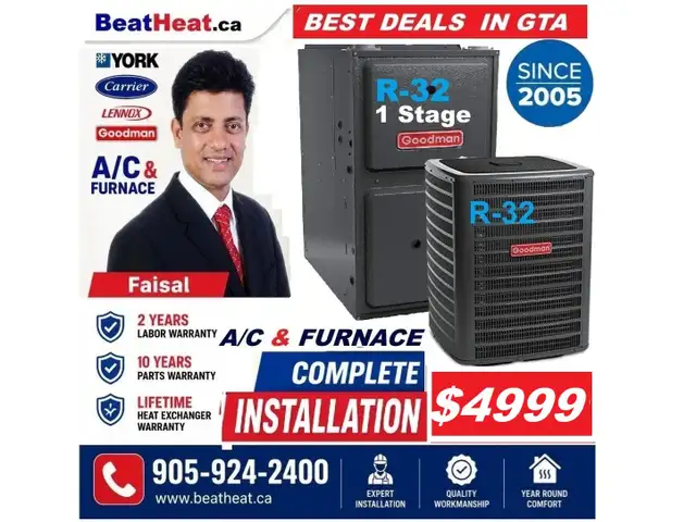 SAVE BIG ON Furnace & AIR CONDITIONER COMBO DEALS from $4999