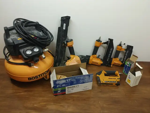 Bostitch Air Compressor and Tools