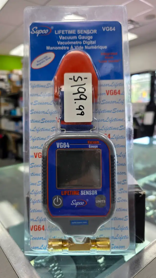 Supco Lifetime Sensor Vacuum Gauge VG64 - BRAND NEW