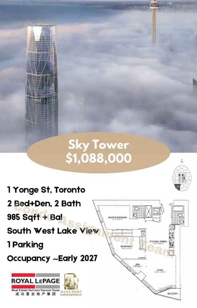 Sky Tower - One Yonge Assignment!!