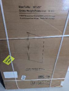 Brand New, Sealed Shower Glass Door For Sale - Photo 3