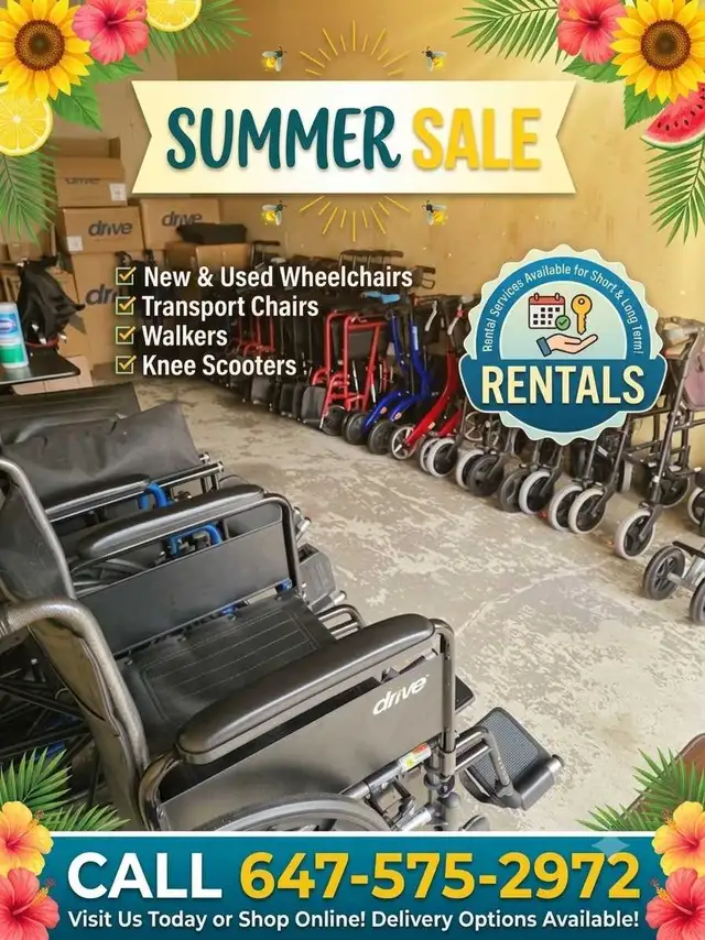 Wheelchairs, Walkers, Knee Scooters, & More!