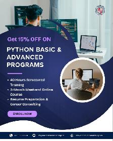 15% OFF Python Basic & Advanced Program – Enroll Now