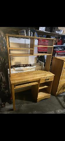9 piece captains twin bedroom set, real wood pine - Photo 3