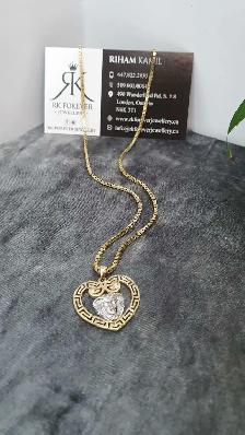 10 yellow gold chain & pendant #432_6 - Photo 4