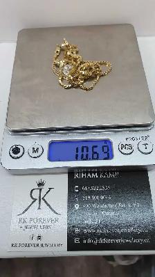 10 yellow gold chain & pendant #432_6 - Photo 6