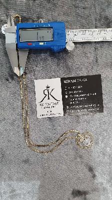 10 yellow gold chain & pendant #432_6 - Photo 8