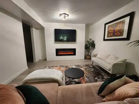 Fully renovatedand  furnished basement suite