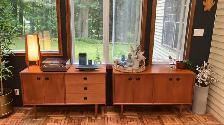 Mid century MODULAR TECK TEAK Buffet, console table, bar, bahut - Photo 3