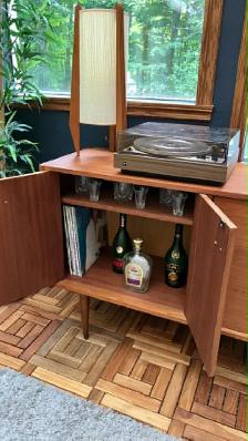 Mid century MODULAR TECK TEAK Buffet, console table, bar, bahut - Photo 5