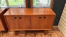 Mid century MODULAR TECK TEAK Buffet, console table, bar, bahut - Photo 6