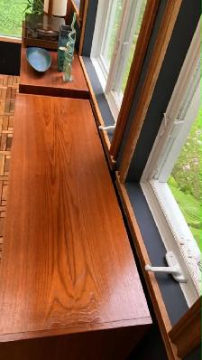 Mid century MODULAR TECK TEAK Buffet, console table, bar, bahut - Photo 7