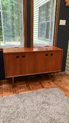 Mid century MODULAR TECK TEAK Buffet, console table, bar, bahut - Photo 8
