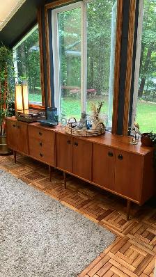 Mid century MODULAR TECK TEAK Buffet, console table, bar, bahut - Photo 10