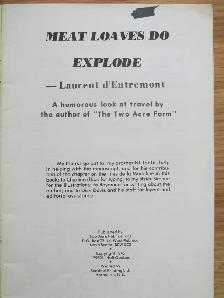 MEAT LOAVES DO EXPLODE by Laurent d'Entremont – 1976 SC - Photo 2