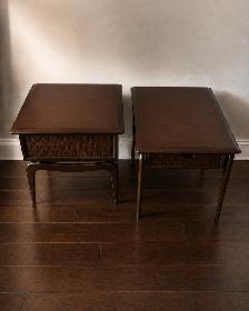 Stunning SOLID Mid-Century Vintage Walnut End Tables