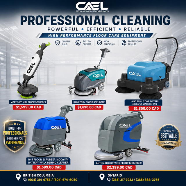 CAEL Floor Scrubbers & Sweepers – Professional Cleaning Solution