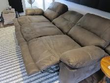 High end 3 way reclining sofa (retail $6000) - Photo 3