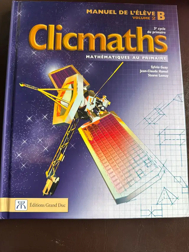 Manuel de mathématiques 6e année Clicmaths