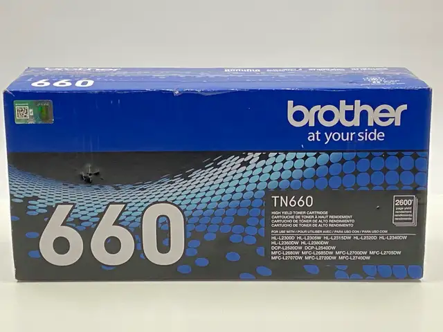 New Genuine Brother TN660 High Yield Toner Cartridge