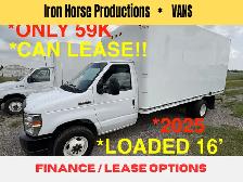 2025 Ford E-450 16’ CUBE VAN RAMP LOADED 59K! CAN LEASE