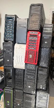 Lot of 16 PC Cases ATX & mATX Computer Cases - $100 - Photo 2