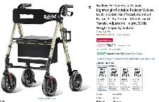 RollisRoll Walker for Seniors with Seat, Lightweight, Foldable - Photo 2