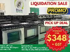 STOVE LIQUIDATION SALE! RECONDTIONED STAINLESS STEEL STOVE $348