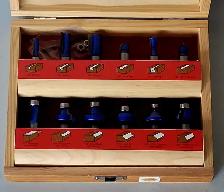 12PC 1/2' Craftex Blue Tornado Router Bit Set (33102391)